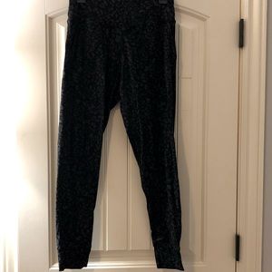 Leopard print high waisted joggers